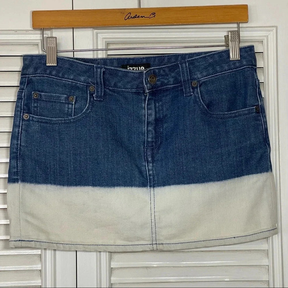 Izzue Denim Mini skirt size 27 - Picture 9 of 15
